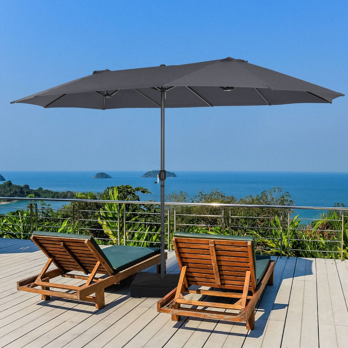 4.5m Double-Sided Outdoor Garden Parasol