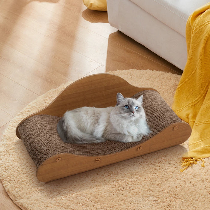 Oversized Cat Scratching Bed – Durable Cardboard Cat Sofa