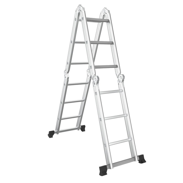 7-In-1 Folding Multi-Purpose Extension Aluminum Ladder