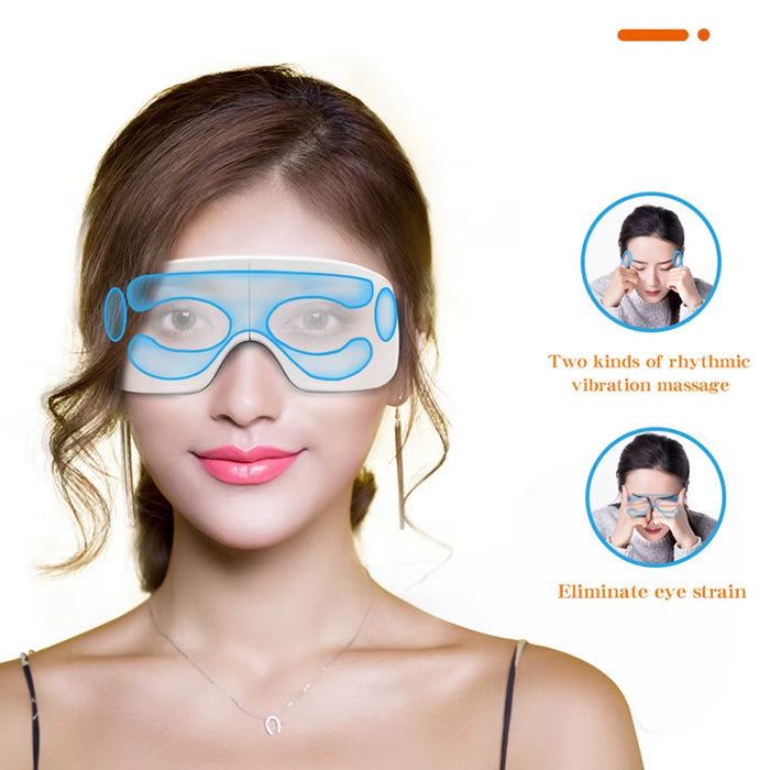 Electric Eye Massager – Foldable Heated Vibration Eye Care Glasses
