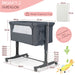 3-In-1 Adjustable Baby Bedside Bassinet with Mattress