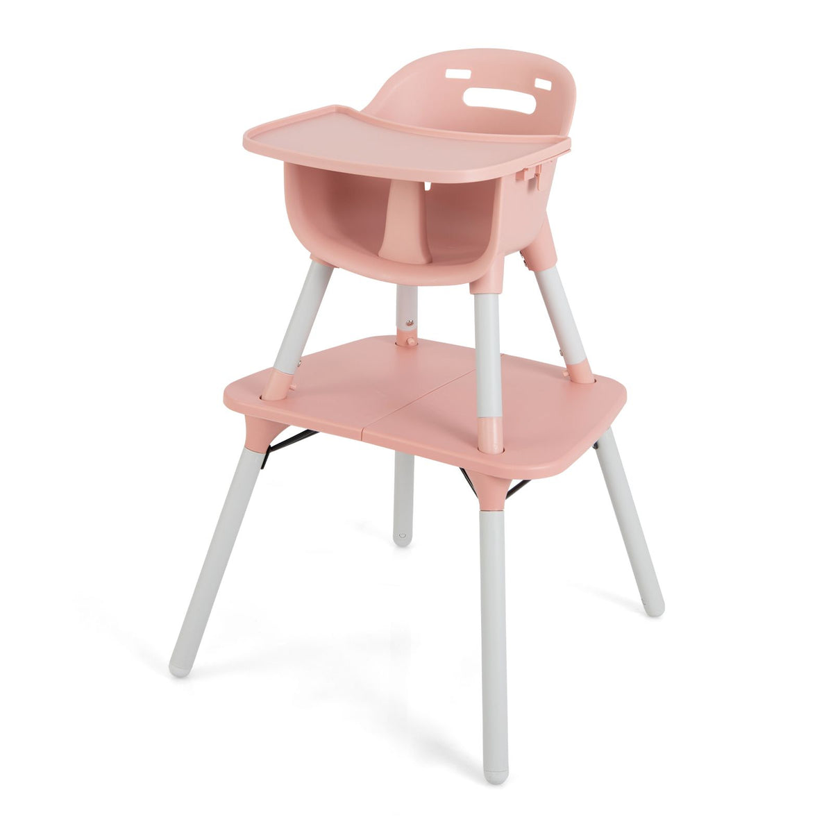 SEDOL 5-in-1 Convertible Baby High Chair & Independent Play Table Set with 5-Point Safety Harness 2-Position Removable Tray and Waterproof Easy-Clean Cushion