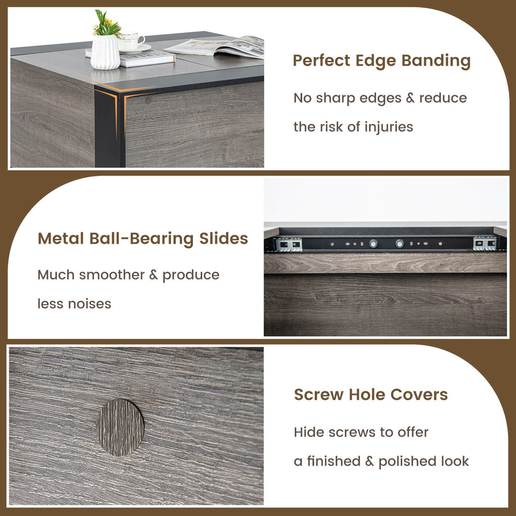92Cm Square Coffee Table with Sliding Top and Hidden Compartment