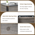 92Cm Square Coffee Table with Sliding Top and Hidden Compartment