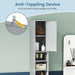 180CM Tall Freestanding Bathroom Cabinet with 2 Doors and 1 Drawer