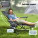 Camping Lounge Chair with Detachable Footrest