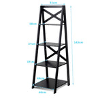 4 Tier Wooden Ladder Shelving Unit