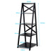 4 Tier Wooden Ladder Shelving Unit