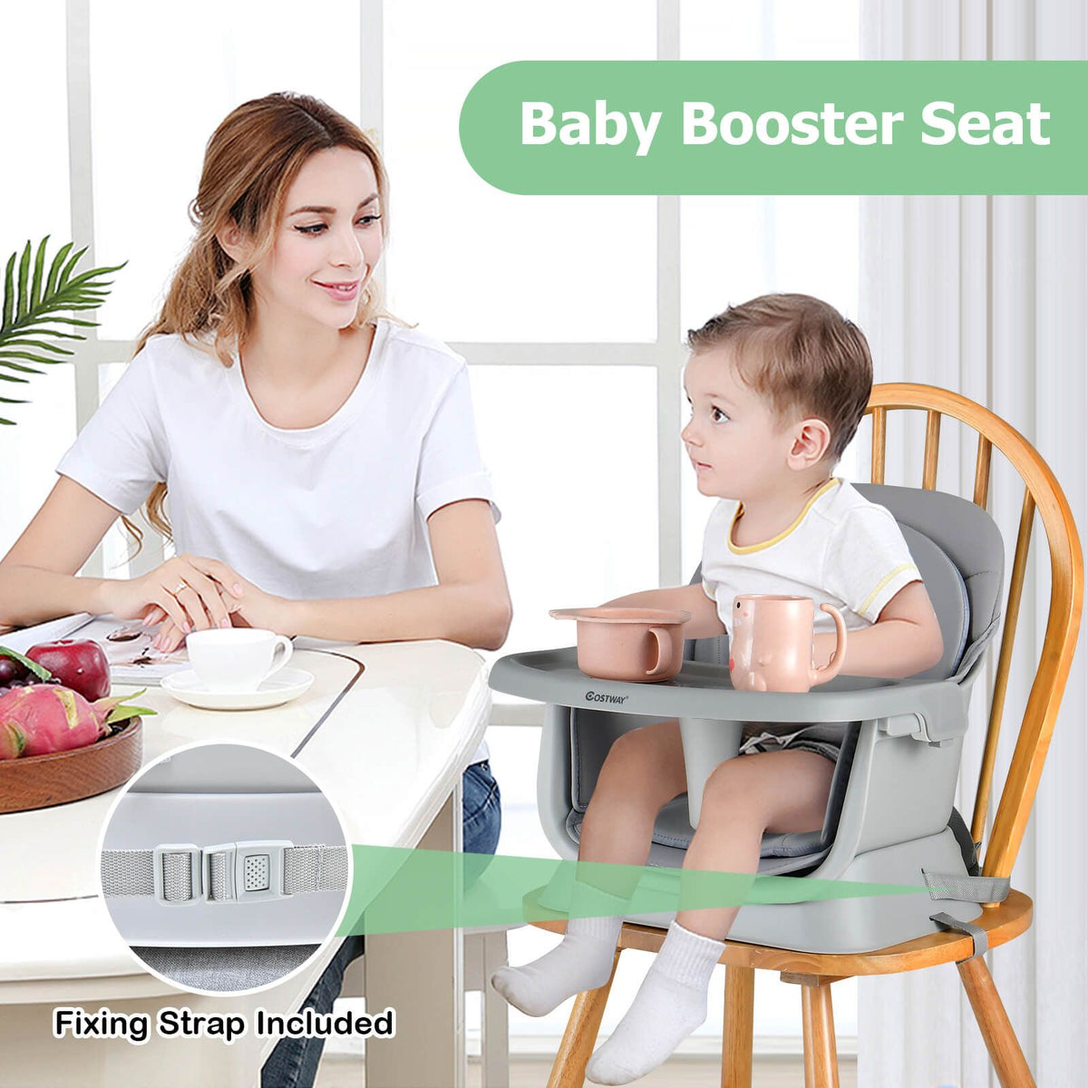 SEDOL 6-in-1 Ultimate Baby-to-Toddler High Chair & Activity Station with Building Block Tabletop Parental Booster Seat and Waterproof PU Leather Cushion – 25kg Capacity