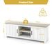 TV Stand with 2 Doors and Storage Shelves for Tvs up to 65 Inches