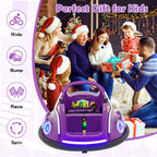 SEDOL 12V High-Performance Kids Bumper Car with 360° Rotation Parental Remote Control Wireless Bluetooth Audio and LED Light Show – 30kg Capacity