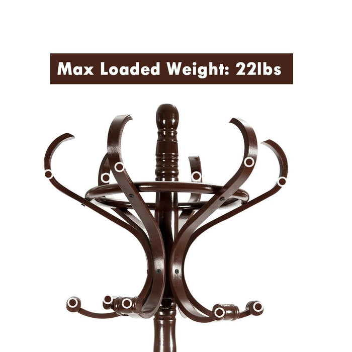 Wooden Coat and Hat Stand