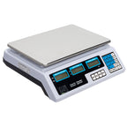 30–40kg  Digital Price Computing Scale – Vegetable & Retail Weighing Scale with Backlit LCD Display, 5g Precision & UK Plug – Silver & White