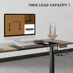 SEDOL Large Electric Standing Desk 140x70cm Height Adjustable Sit-to-Stand Workstation with 4 Smart Memory Presets Anti-Collision System and Cable Management