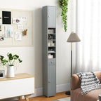 180CM Tall Freestanding Bathroom Cabinet with 2 Doors and 1 Drawer