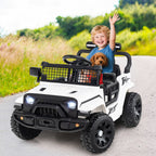 SEDOL 12V Electric Ride-On Truck for Kids with Parental Remote Control Dual 25W Motors All-Terrain Shock Absorbers LED Headlights and Soft-Start Safety System