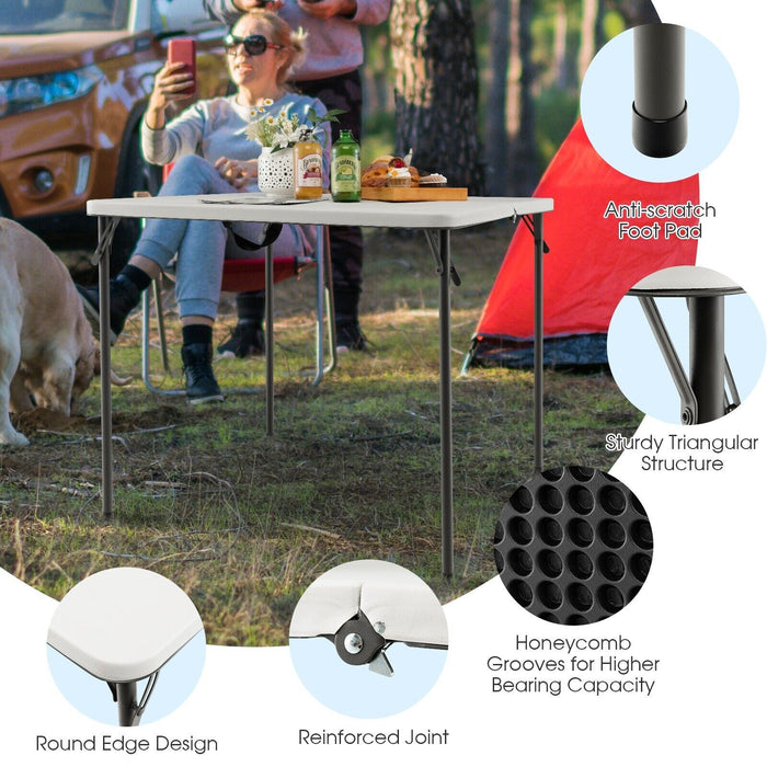 Folding Camping Table with Handle for Indoor Outdoor Use