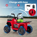 6V Kids Quad Ride-On – One-Button Start ATV with Tread Tires & MP3 Player