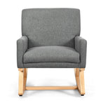 Fabric Upholstered Recliner Rocking Chair Armchair Lounge Sofa Seat Relax Rocker