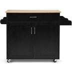 Rolling Kitchen Storage Trolley with Adjustable Shelf and Drawer