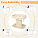 2-Tier Cat Tree with Sleeping Perch Sisal Scratching Plate and Ball