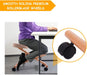 Wood Posture Stool with Angle and Height Adjustable for Gaming Computer Work
