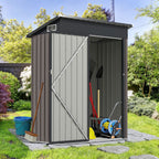All-Weather Outdoor Storage Shed – Waterproof Garden Utility Cabinet with Sloping Roof