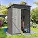 All-Weather Outdoor Storage Shed – Waterproof Garden Utility Cabinet with Sloping Roof