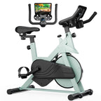 SEDOL Magnetic Exercise Bike 32-Level Resistance Indoor Stationary Cycle with Bluetooth App LCD Monitor and Tablet Holder 300lbs Capacity Home Gym Equipment