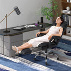Ergonomic Adjustable High Back Rolling Computer Chair with Retractable Footrest