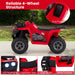 6V Kids Quad Ride-On – One-Button Start ATV with Tread Tires & MP3 Player