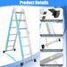 7-In-1 Folding Multi-Purpose Extension Aluminum Ladder
