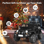 SEDOL 2-Seater 12V Electric Kids Ride-On Truck with Dual Storage Compartments Parental Remote Control High-Capacity 7Ah Battery and All-Terrain Spring Suspension – 50kg Limit