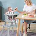 SEDOL 6-in-1 Ultimate Baby-to-Toddler High Chair & Activity Station with Building Block Tabletop Parental Booster Seat and Waterproof PU Leather Cushion – 25kg Capacity