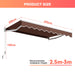 10x8ft Retractable Awning with Crank Handle
