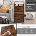3 Drawer Organizer Unit with Wooden Top and Front