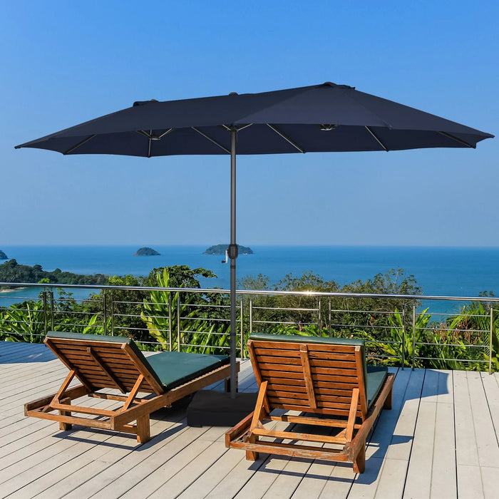4.5m Double-Sided Outdoor Garden Parasol