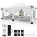 Pop-Up Canopy Gazebo Tent with 6 Removable Sidewalls & Carry Bag