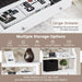 3-Tier X-Shaped Console Table with Drawer and Open Storage Shelves