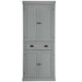 4-Door Tall Kitchen Cupboard Adjustable Shelves and Drawer