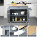 Rolling Kitchen Storage Trolley with Adjustable Shelf and Drawer