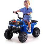 6V Kids Quad Ride-On – One-Button Start ATV with Tread Tires & MP3 Player