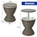 30L Patio Ice Cooler Table – Outdoor Drinks Storage