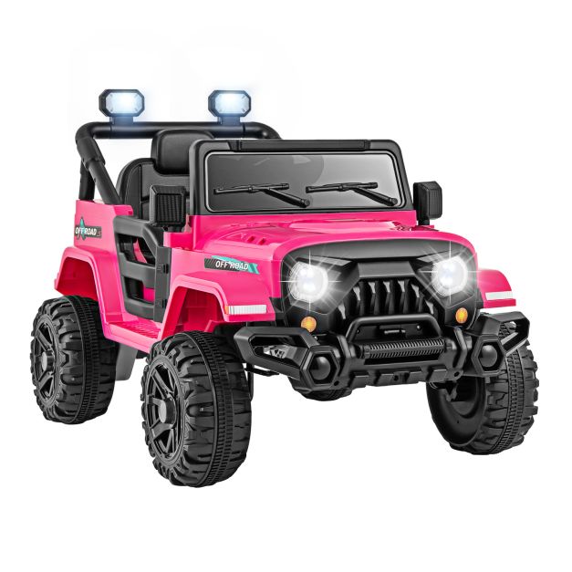 SEDOL 12V Kids Ride-On Expedition Truck | Dual 35W High-Torque Motors | Parental Remote Control with Emergency Brake | All-Terrain Wheels, LED Lights & Wireless Music Connectivity