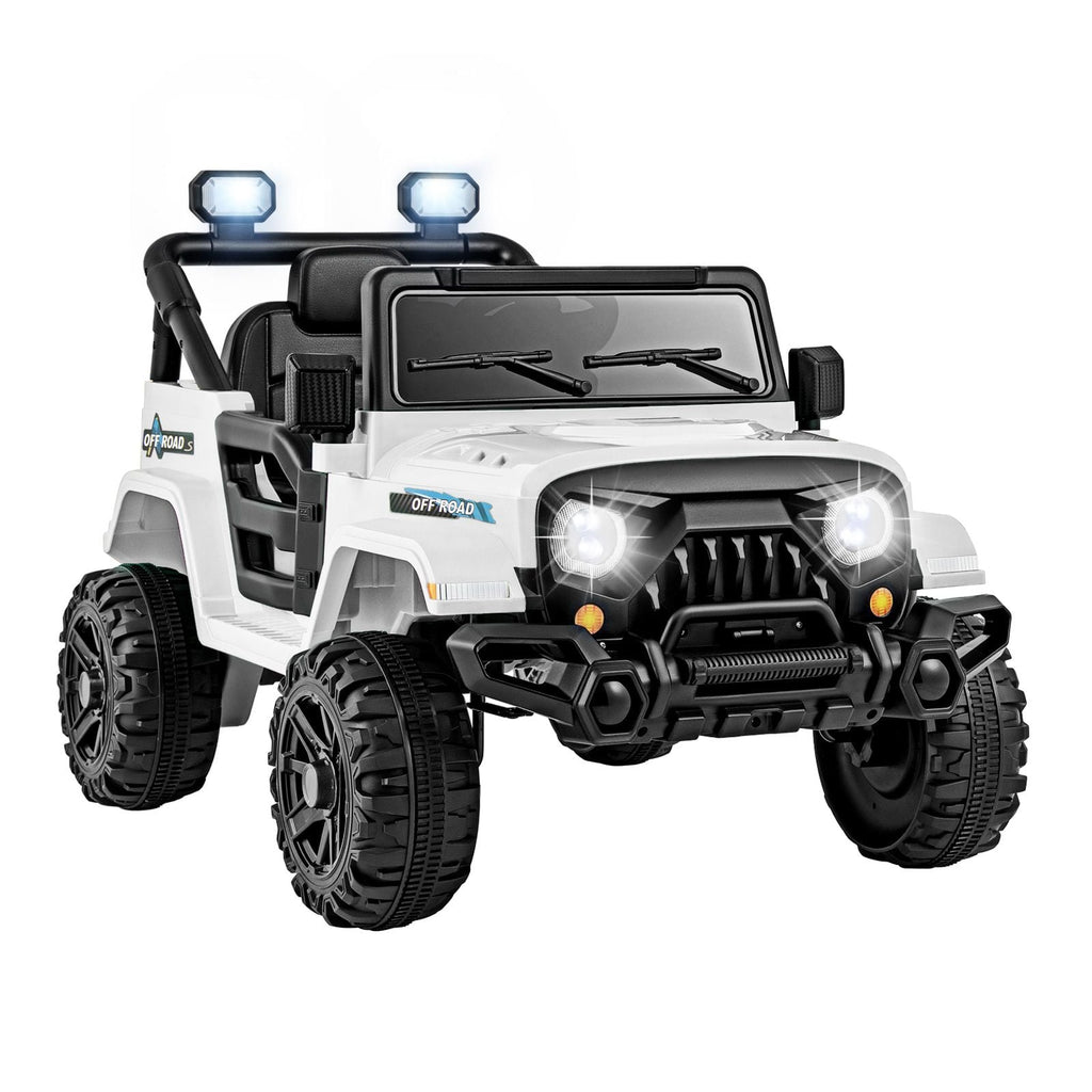 SEDOL 12V Kids Ride-On Expedition Truck | Dual 35W High-Torque Motors | Parental Remote Control with Emergency Brake | All-Terrain Wheels, LED Lights & Wireless Music Connectivity