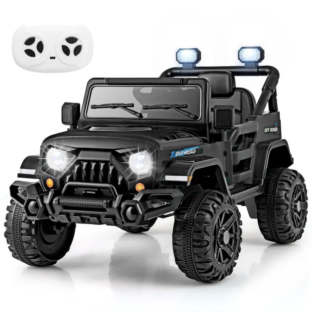 SEDOL 12V Kids Ride-On Expedition Truck | Dual 35W High-Torque Motors | Parental Remote Control with Emergency Brake | All-Terrain Wheels, LED Lights & Wireless Music Connectivity
