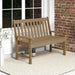 132cm HDPE Garden Bench – All-Weather Outdoor Seating with Backrest & Armrests