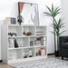 3-Tier Wooden Cube Bookcase with 8 Compartments