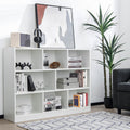 3-Tier Wooden Cube Bookcase with 8 Compartments