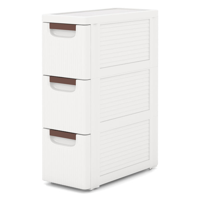3/4/5-Drawer Narrow Storage Cabinet for Small Space